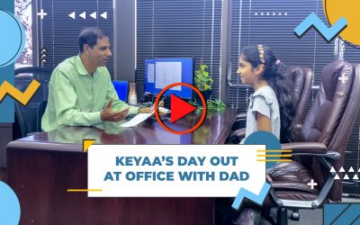 Keyaa’s day out at office with dad