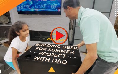 Building Desk for Summer Project With Dad | Diary With Dad